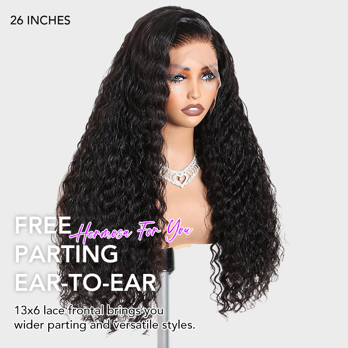 Water Wave 13x6 Skinlike Real HD Lace Frontal Wig Glueless  display picture 2