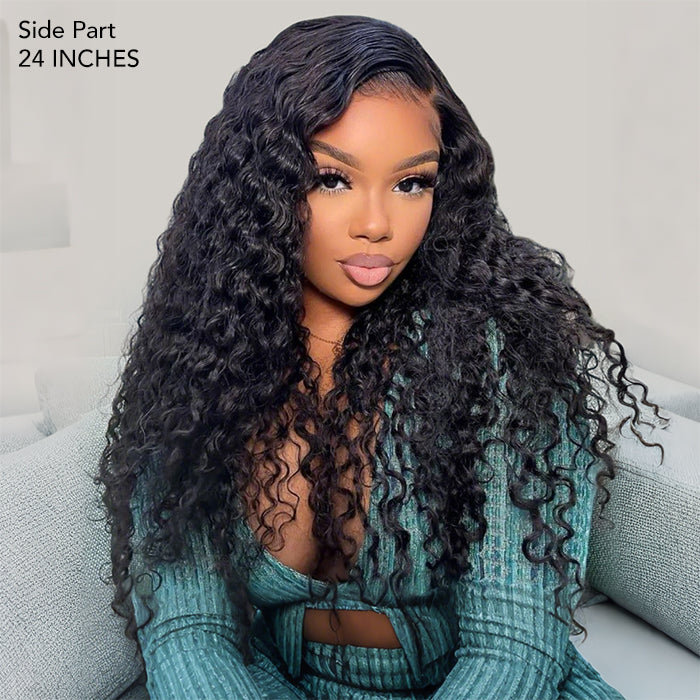 Water Wave Wigs HD Lace Front Wigs Wet And Wavy Brazilian Human Virgin Hair Preplucked Natural Hairline