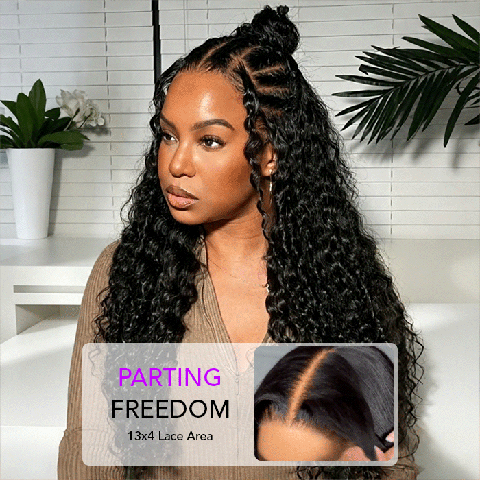 Water Wave Wigs HD Lace Front Wigs Wet And Wavy Brazilian Human Virgin Hair Preplucked Natural Hairline