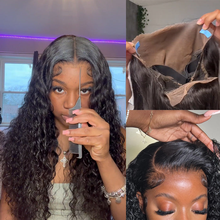 Ear To Ear 13x4 HD Lace Front Straight Wig Pre Cut & Plucked & Bleached Real Glueless Wig