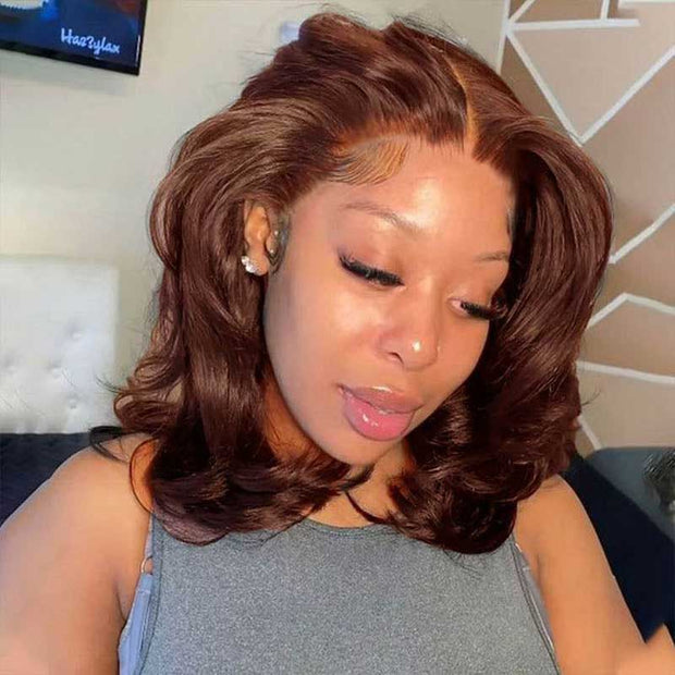 14'' = $99 / Body Wave Short bob Wigs 5x5 Lace Closure Wigs Human Hair 100% Real Human Hair Wig Pre Plucked