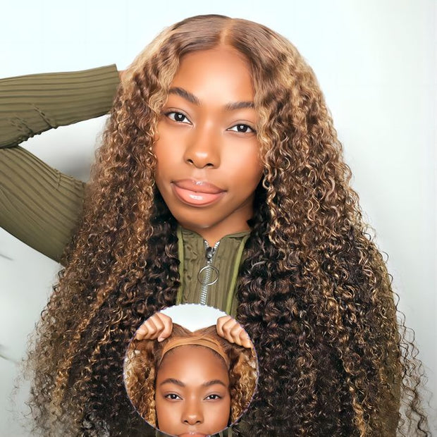Highlight Put on go® Glueless Wig Pre Cut 4x4 HD Lace Closure Wig Beginner Friendly