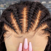 Glueless 13x6 Full Lace Front Wig Curly Hair Invisible HD Lace Human Hair Wigs with Pre Bleached Knots Plucked Hairline