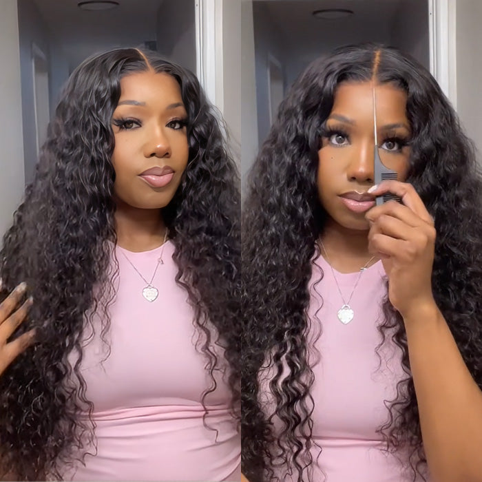 2Wigs = $189 | Water Wave Glueless Wig + Highlight Body Wave Wig