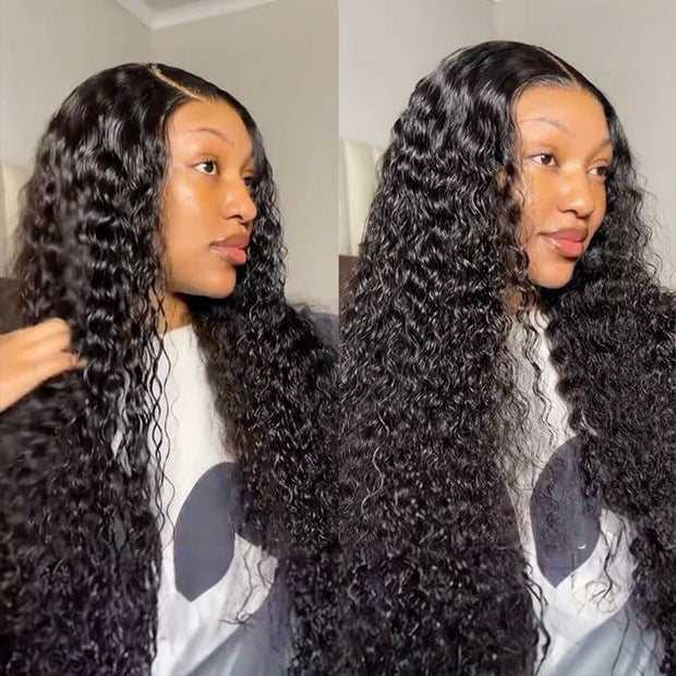 Pre Everything | Glueless Wig Deep Wave 8x5 Closure HD Lace 100% Human Hair Wig Ready To Go