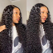 Pre Bleached Deep Wave Glueless Wig 8x5 Partingplus Lace Closure Wig Beginner Friendly 1 Min Install