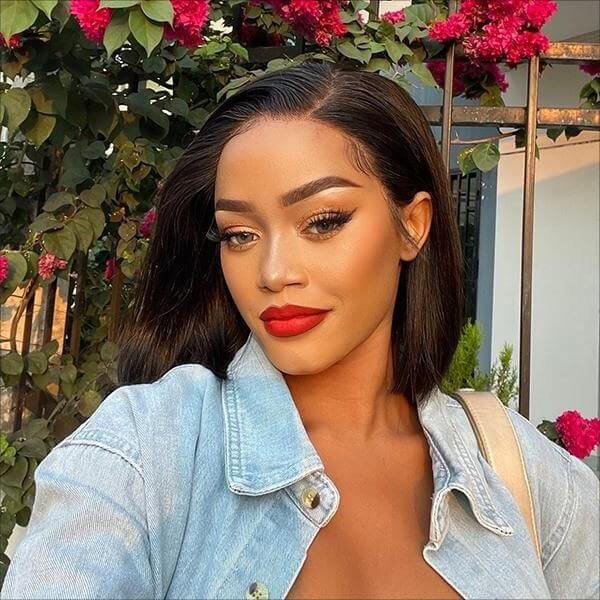 Straight Short BOB Wigs Bleached Knots Pre Cut 4*4 HD Lace 150% Full Density | VIP Special