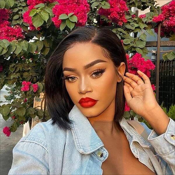 Straight Short BOB Wigs Bleached Knots Pre Cut 4*4 HD Lace 150% Full Density | VIP Special