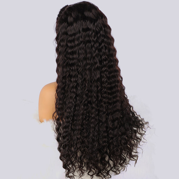 Butterfly Braids Wig Deep Wave 13x6 HD Lace Frontal Wig Pre Styled Pre Plucked