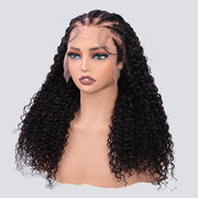 Pre Braided Curly Wig Glueless 13x6 Full HD Lace Frontal Wigs With Pre Bleached Knots Ready & Go Wigs