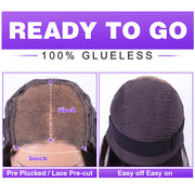 Glueless 8x5 Pre Cut HD Lace Straight Bob Wigs With Pre Plucked & Pre Bleached | VIP ONLY