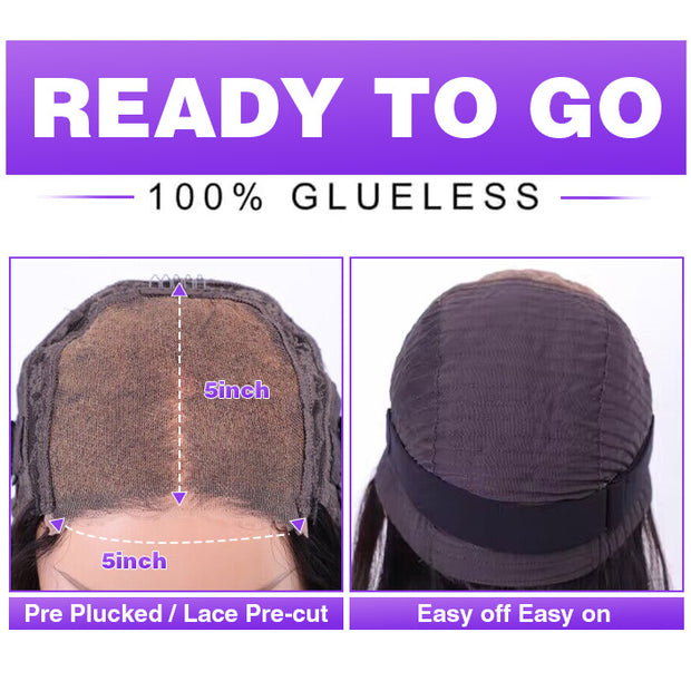 Glueless 8x5 Pre Cut HD Lace Straight Bob Wigs With Pre Plucked & Pre Bleached | VIP ONLY