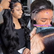 Glueless 8x5 Closure HD Lace Wig Loose Body Wave Wear Go Wig Pre-Plucked Hairline