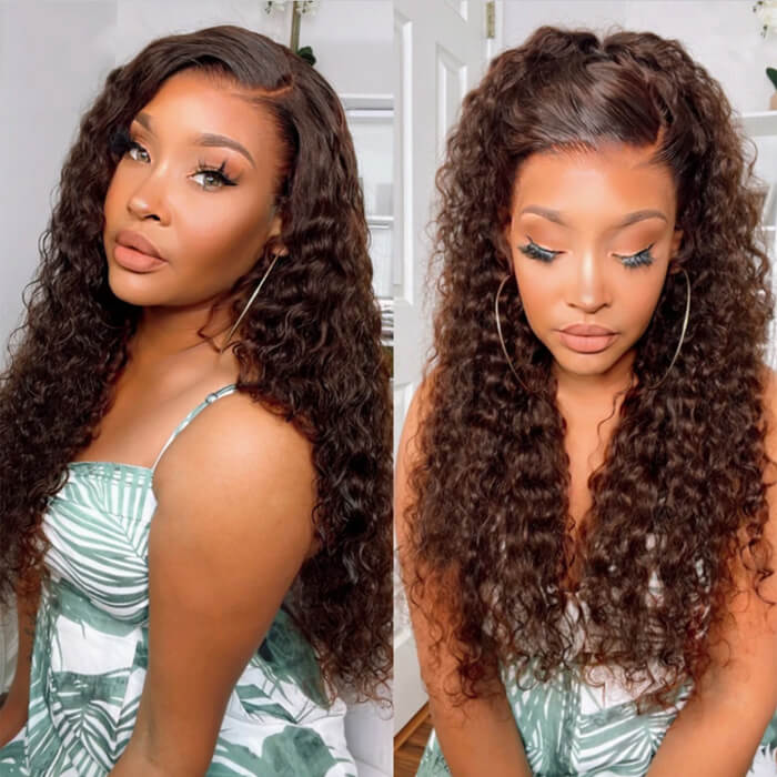 Brown Color Human Hair Wigs Human Hair Wig