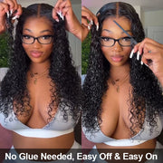 Bleached Knots | Ready & Go Glueless Wigs 8x5 HD Transparent Lace Closure Curly Human Hair Wigs