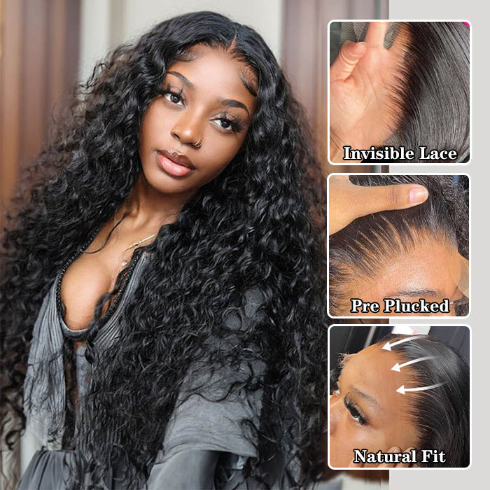 Middle Part 13x4 T-Part Lace Front Wigs for Black Women Human Hair