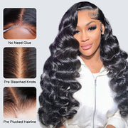 Loose Wave Glueless Wigs Human Hair Pre Cut 4x4 5x5 8x5 HD Lace Closure Wigs for Beginners