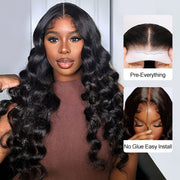 Loose Wave Glueless Wigs Human Hair Pre Cut 4x4 5x5 8x5 HD Lace Closure Wigs for Beginners