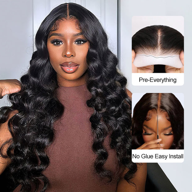 Loose Wave Glueless Wigs Human Hair Pre Cut 4x4 5x5 8x5 HD Lace Closure Wigs for Beginners