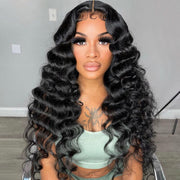 Loose Wave Glueless Wigs Human Hair Pre Cut 4x4 5x5 8x5 HD Lace Closure Wigs for Beginners