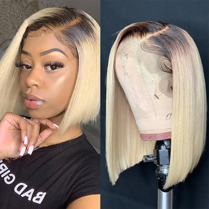 ombre 613 straight bob 13x4 wig