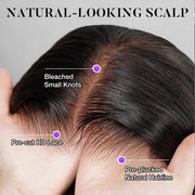 Put on go® Glueless Body Wave Pre Cut 8x5 HD Lace Closure Wig Large & Small Cap Size