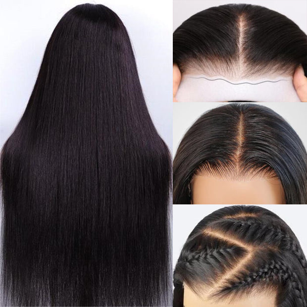 2Wigs = $189 | Glueless Straight Wig + Glueless Water Wave Wig
