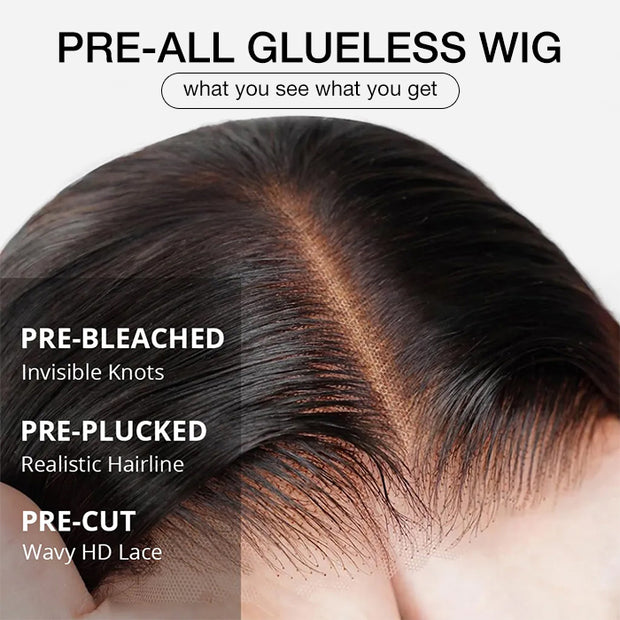 Loose Deep Wave Glueless Lace Wig Pre-Knotless HD Lace Human Hair Wig Ready to Go