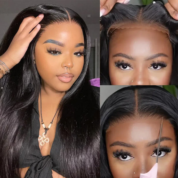 2Wigs = $189 | Glueless Straight Wig + Glueless Body Wave Wig #4 Chocolate Brown Color
