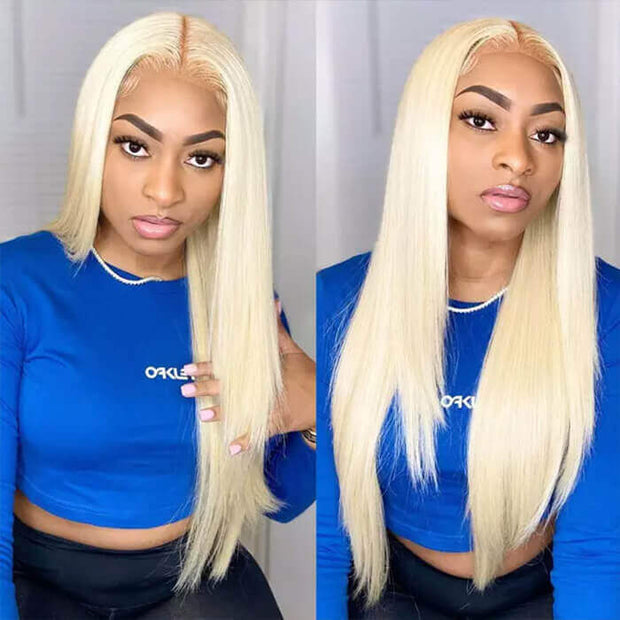Straight 613 Wigs Blonde 13*4 Lace Front Wigs Affordable 4*4 Closure Wigs 150% Density