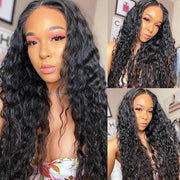 Water Wave Hair 13*4 HD Lace Front Wigs Glueless Transparent Lace Wig Pre-plucked Hairline