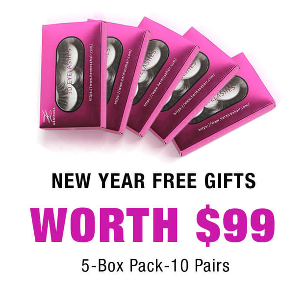 Free Gift - 10 Pairs 3D Mink Lashes (5-Box Pack)