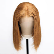 #27 Honey Blonde Short Straight Bob 13x4/4x4 Lace Wig 100% Human Virgin Hair