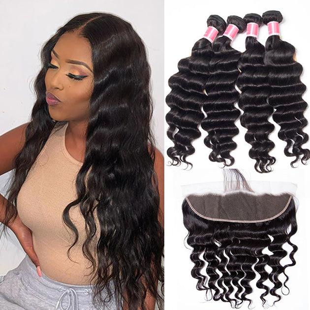 Virgin Hair Weaves, 3 Bundles Hair with Frontal - Hermosa Hair – Page 2