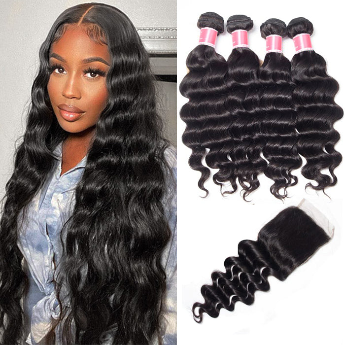 Loose deep wave Malaysian wave U Part Wigs Malaysian Loose Deep Wave Human Hair – VSHOW HAIR main image 3