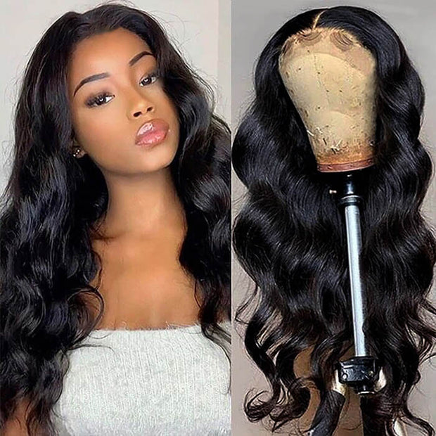 Beginnger-friendly 4x4 HD Lace Closure Wigs Human Hair Pre Plucked Hairline