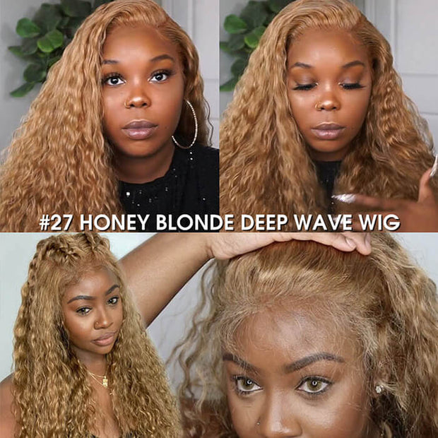 #27 Colored Lace Front Wigs For Women 13*4 HD Lace Straight & Body Wave Human Hair Wigs