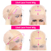 613 Blonde 13x6 HD Lace Front Human Hair Wigs Pre Plucked Straight Human Hair