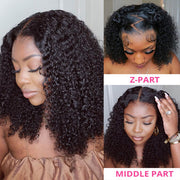 150% Density Short Curly Hair Wigs Pre Plucked 4x4 13x4 HD Lace Wigs