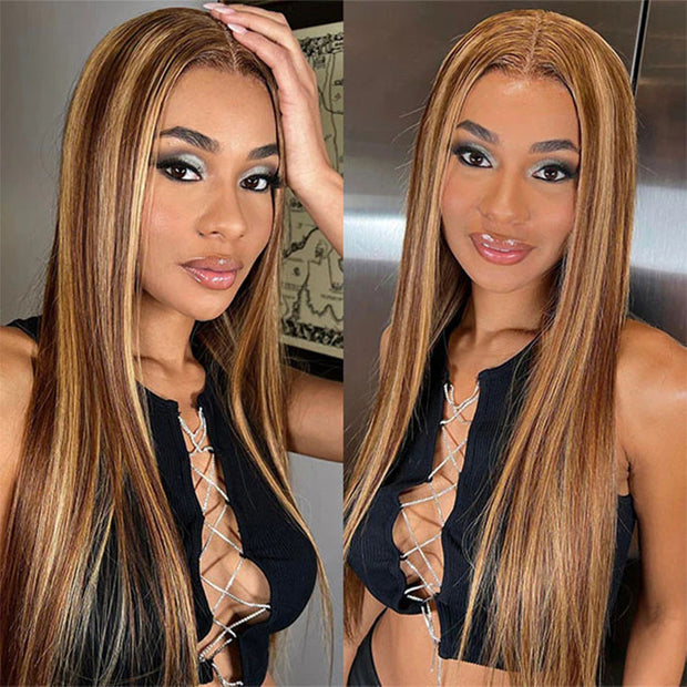Highlight Put on go® Glueless Wig Pre Cut 4x4 HD Lace Closure Wig Beginner Friendly