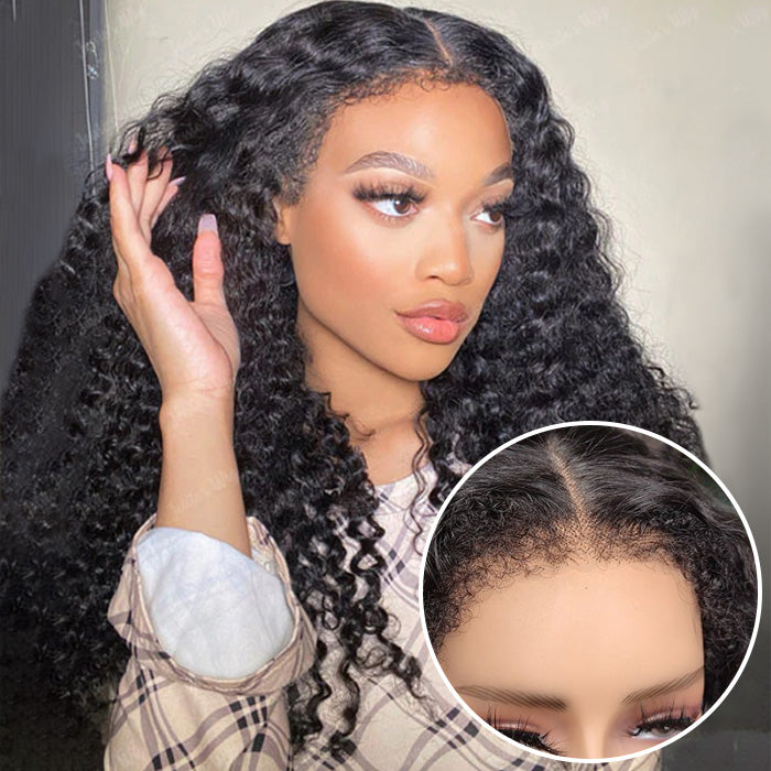 4c edges hairline curly hd lace front wig