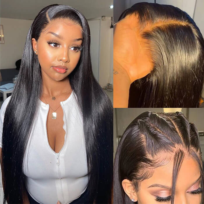 straight hd lace front wig