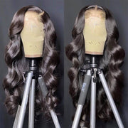 Body Wave 13*4 HD Transparent Lace Front Wigs 100% Human Hair Pre Plucked