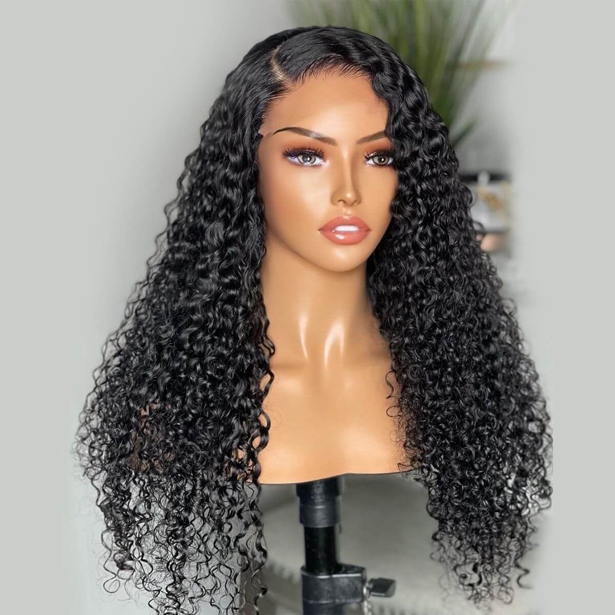 Curly Hair 5x5 HD Lace Closure Wig 100% Virgin Human Hair Wigs Pre Plucked Hairline Glueless Wig