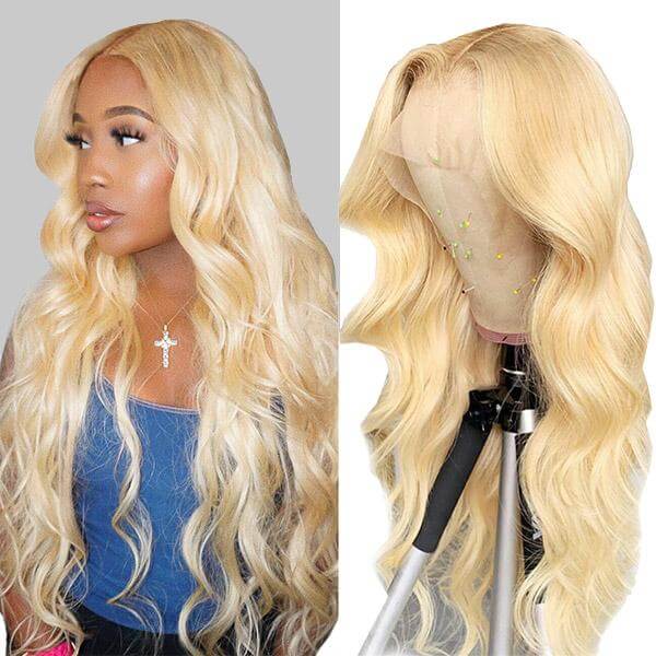 613 blonde body wave hd lace wig