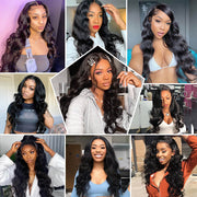 Skin Melt HD Lace Wigs Body Wave 13*4 Lace Front Wigs Human Hair Real Transparent Lace