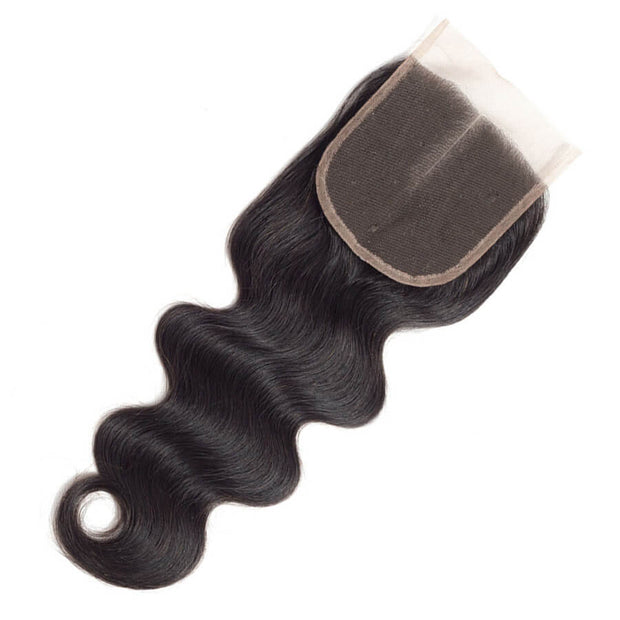 Peruvian Body Wave 4 Bundles with 4*4 Closure Soft Unprocessed Virgin Human Hair
