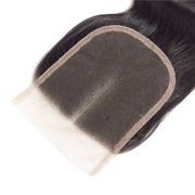 4x4 HD Transparent Lace Closure Body Wave Human Hair Closure Natural Black Hair Top Swiss Lace