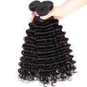 Brazilian Deep Wave Hair 3 Bundles Hermosa Hair 10A 100% Virgin Human Hair Extension