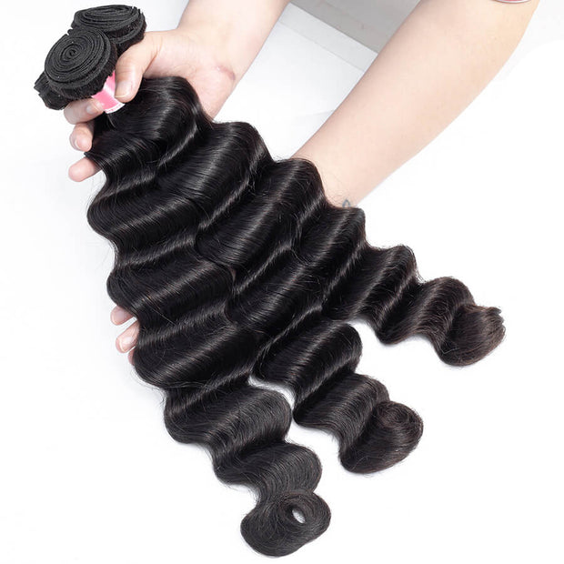 cheap loose deep wave hair bundles deals 3 bundles